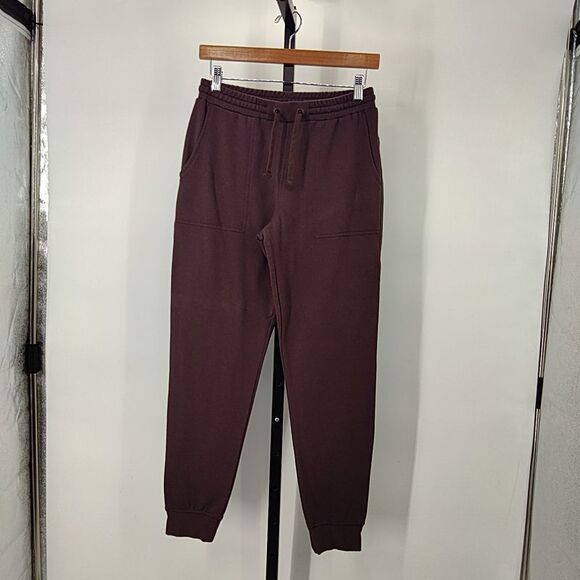 Quince Pants - Quince Women Supersoft Fleece Joggers Purple Pants XS
